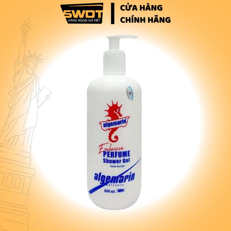 Sữa Tắm Cá Ngựa Algemarin Perfume Đức 600ml, Sữa tắm hương nước hoa dạng vòi - SWOT