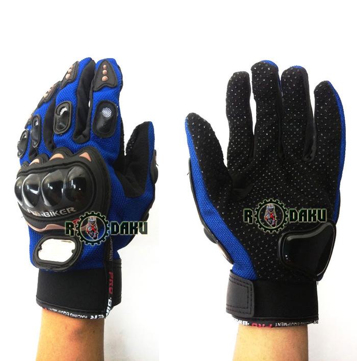 Gambar Sarung tangan PROBIKE MCS01C Glove PRO BIKE Plus PROTECTOR BATOK - FULL JARI - BIRU dari RODAKU_NEW Kota Administrasi Jakarta Barat Tokopedia
