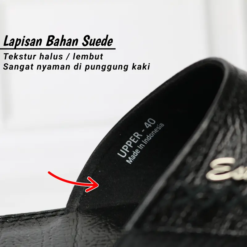 Estunice Sandal Kulit Pria Original 100% Sendal Slop Pria Size 38-45 - ES 02 6