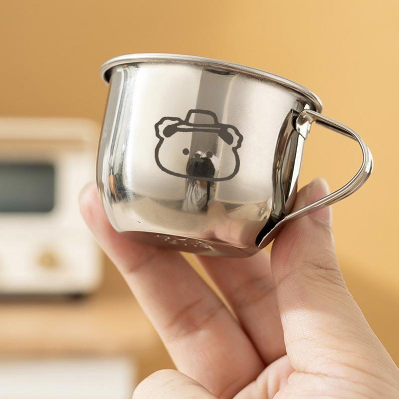 80/200ML Mini 304 Stainless Steel Milk Cup Coffee Flower Milk Frothing Pitcher Latte Cappuccino Milk Cream Cup Small Coffee Cup Jugs Tea 7