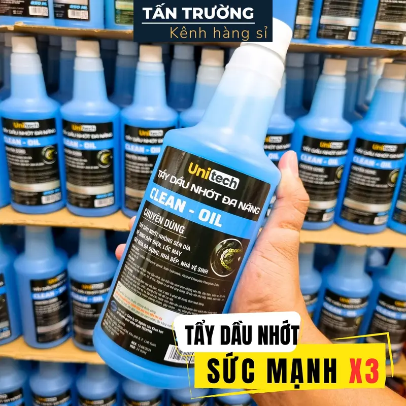 Combo 5 món Rửa Sên & Rửa Xe UNITECH (Motobike cleaner dung dịch tẩy lốc máy 850ml + xà bông 1 lít + cọ sên + găng tay san hô + vòi xịt) đầy đủ phụ kiện như hình 1