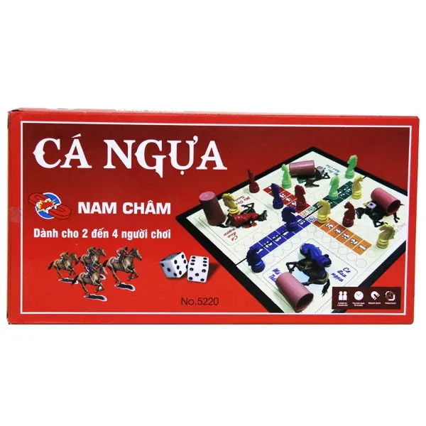 Cờ Cá Ngựa Nam Châm Cỡ Lớn Hàng Xịn 42X42cm - Đỗ Gia Board Game bộ  cờ 3
