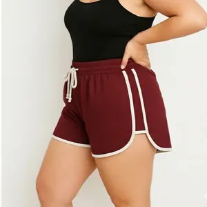 MUNIKO JUMBO BB (60.kg-100.KG) CELANA PENDEK WANITA SPORT BAHAN SPANDEK JERSEY ELASTIS MENYERAP KERINGAT Shorts Melar Mini Santai Standar Putih Karet Casual