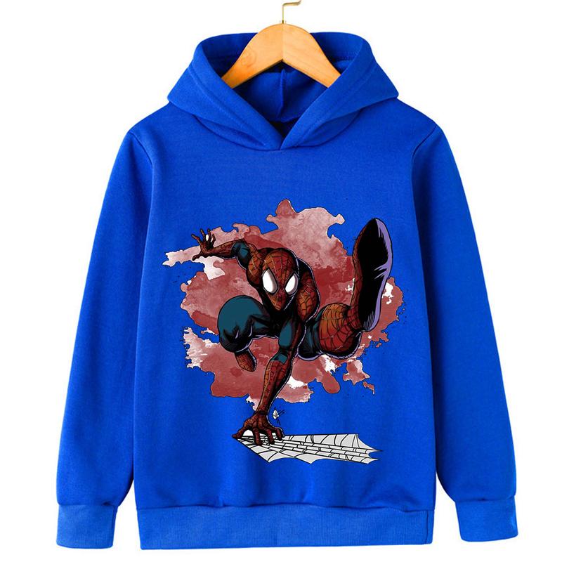 Product Introduction of Big adventure anime Spider Superman fashion comfortable long sleeve sweatshirt boys new hoodie fall casual hoodie tops 10