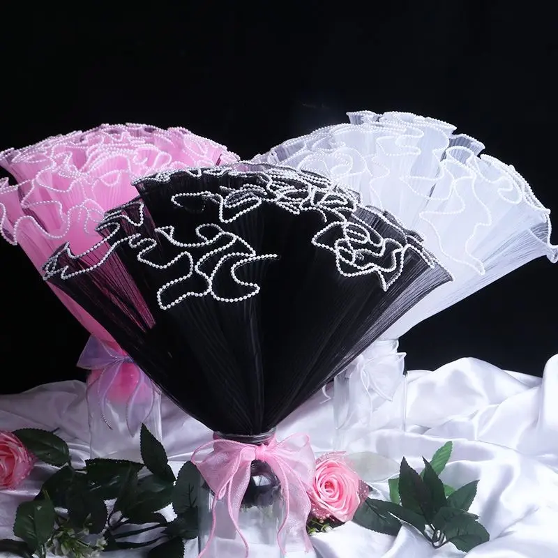 Voan sóng bèo (1.8m×28cm) - Gói hoa trang trí cao cấp