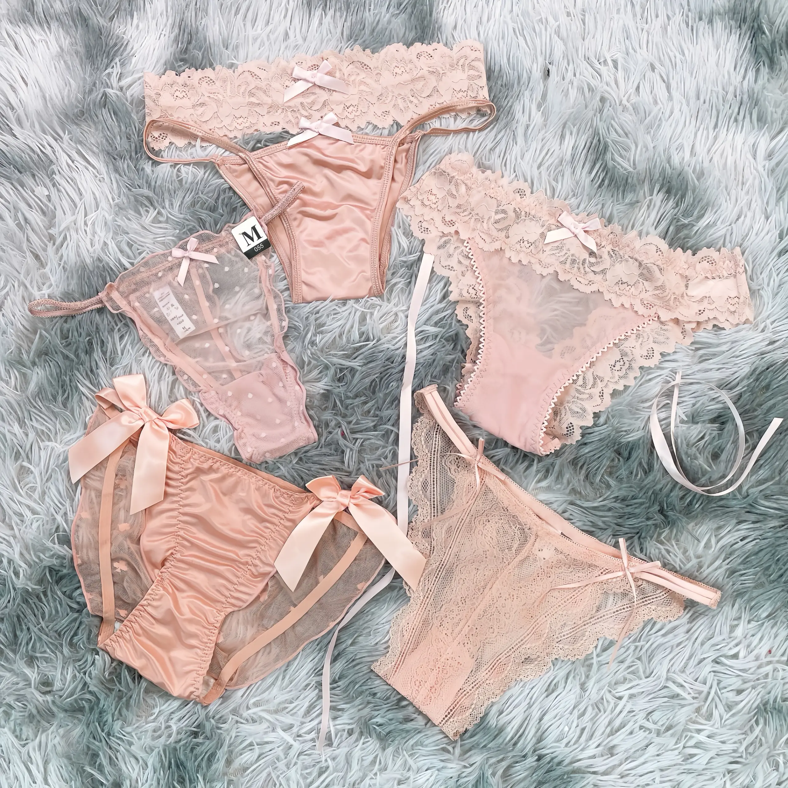 A52 - Set Quần Lót Ren Nữ Hồng Ngọt Ngào Kiểu Dáng Khác Nhau Women