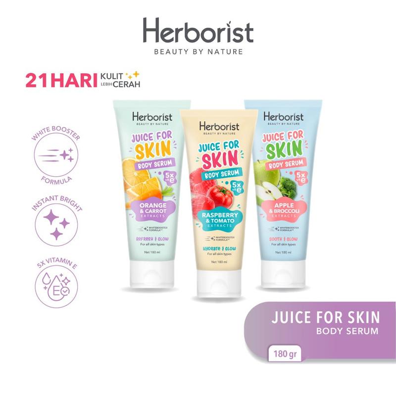 HERBORIST BODY SERUM 3 PCS HERBORIST ORIGINAL PEMUTIH BADAN BPOM 21 HARI PUTIH 2