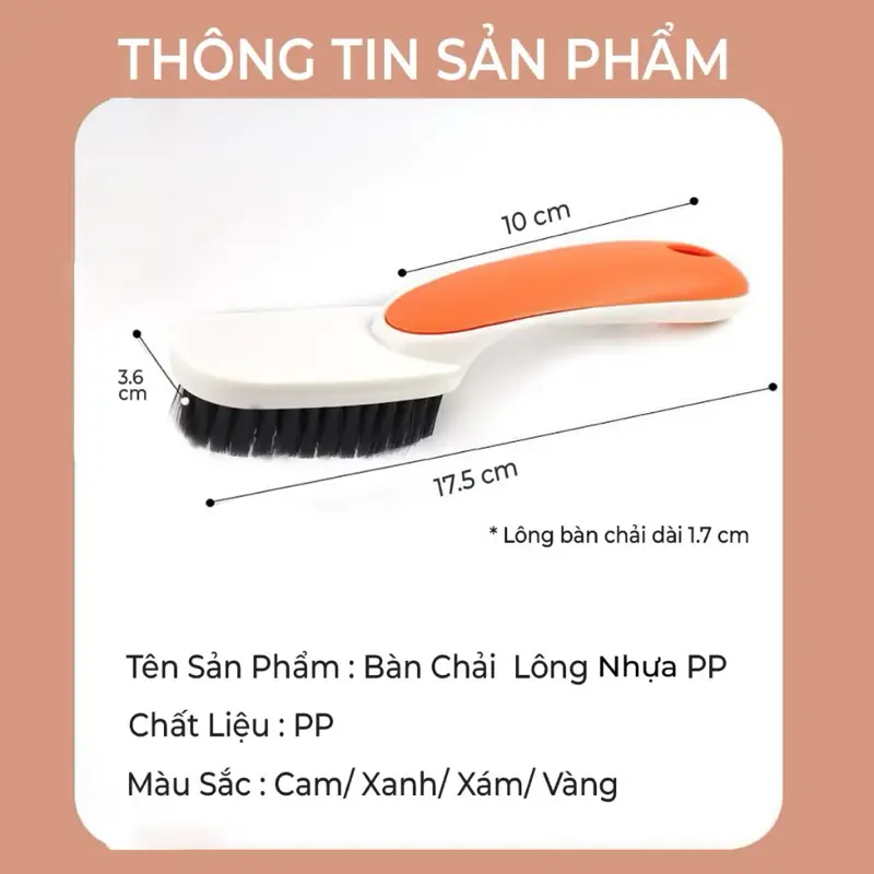Bàn Chải Chà Giày Mini Đa Năng Tay Cầm Dài Nhiều Màu 3