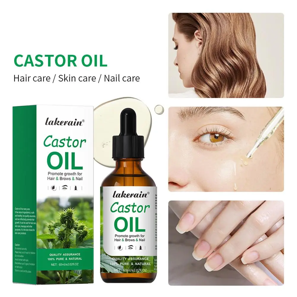 Original Organic Black Castor Oil 100% Pure Natural Jamaican Black Castor Oil For Hair Growth P3F9