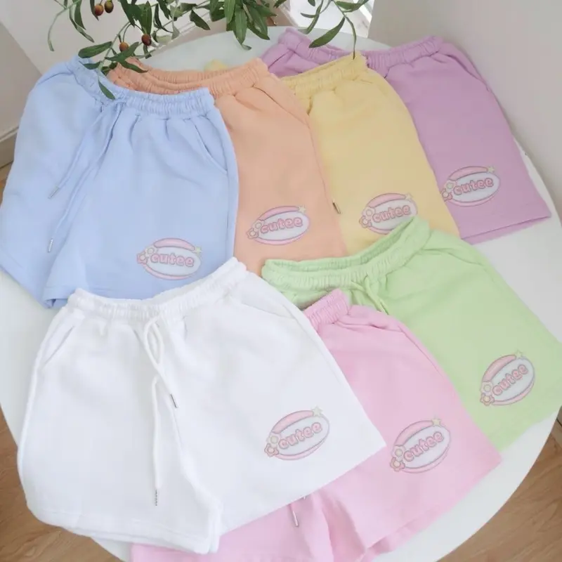 Quần short nỉ Cute freesize dưới 55kg |   quần đùi nữ chất nỉ bông 0