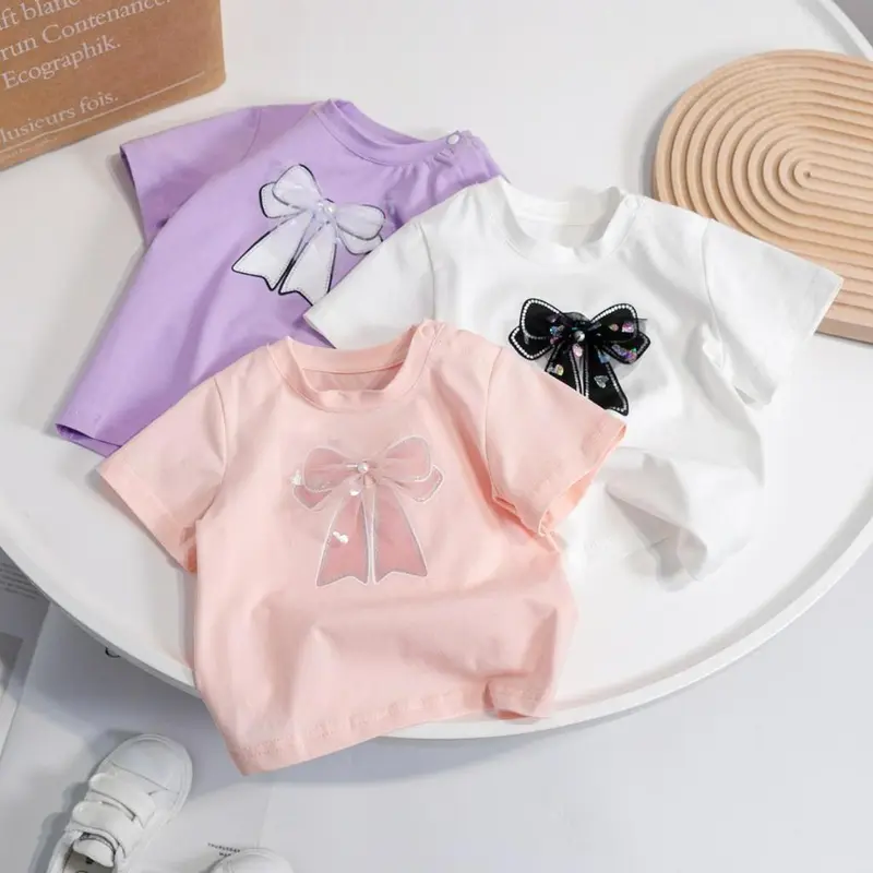 BINBINKIDS KAOS PITA ANAK PEREMPUAN LUCU BAHAN KATUN 1-8 TAHUN 1