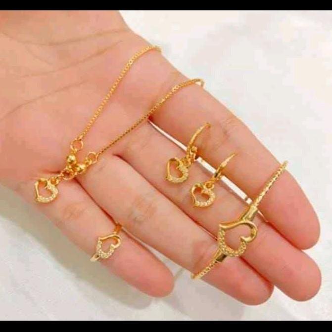set perhiasan Anak Motif Love Permata 0
