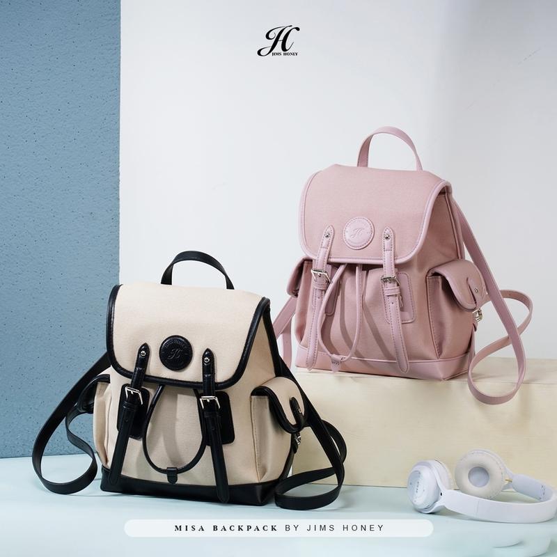 JIMS HONEY LOMBOK Misa Backpack - Tas Ransel Wanita Kulit Serut Sekolah JIMS HONEY LOMBOK Misa Backpack - Tas Ransel Wanita Kulit Serut Sekolah