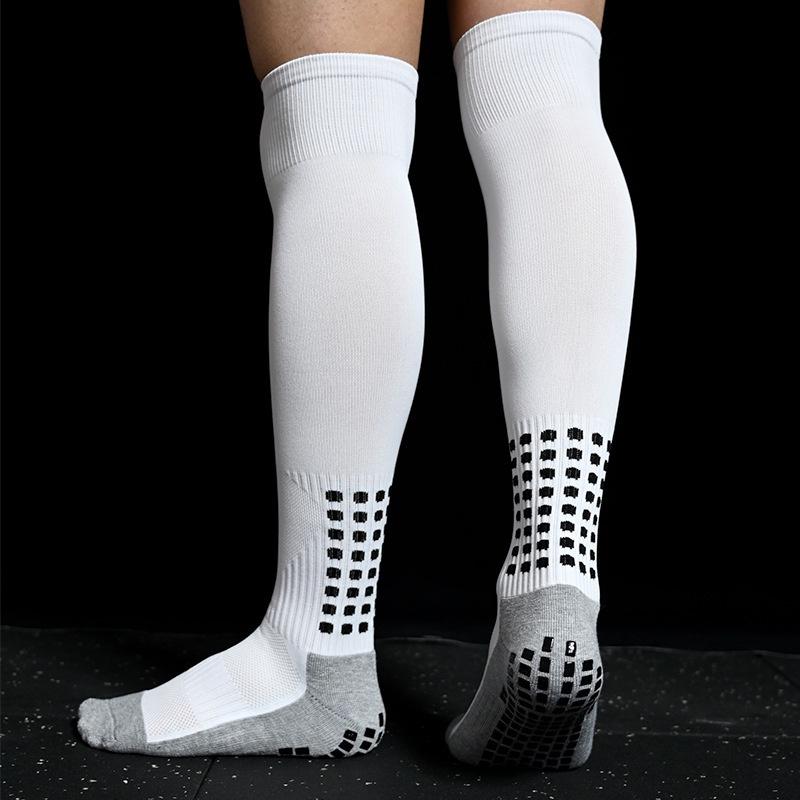 (Ready Stock) Adult Children's Football Socks Long Sleeve Football Socks Men's and Women's Knee Length Non slip Sports Socks Thickened Towel Bottom Long Sleeve Glued Football Socks Knee Length Football Socks 1