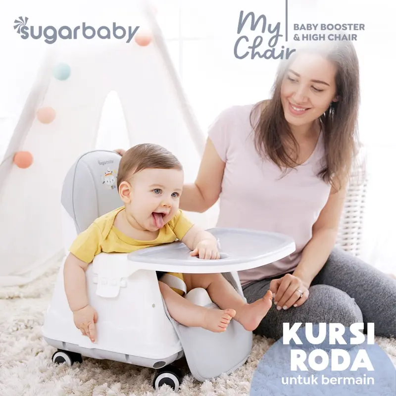 Sugarbaby My Chair (Baby Booster & High Chair) : 6 Growing Stages Empuk Kursi  Bayi baby  chair 4