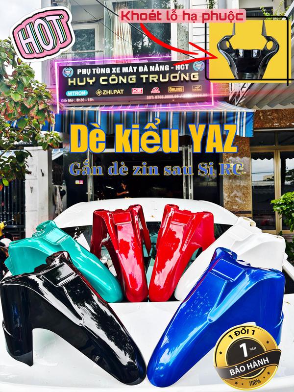   HOT  Dè kiểu Yaz 125 lắp dè ZIN sau SIRIUS RC SIÊU ĐẸP - Mẫu mới năm 2025 ĐỦ MÀU   Khoét sẵn lỗ hạ phuộc . Chất liệu nhựa ABS zin chính hãng PHỤ TÙNG XE MÁY Phụ Kiện 