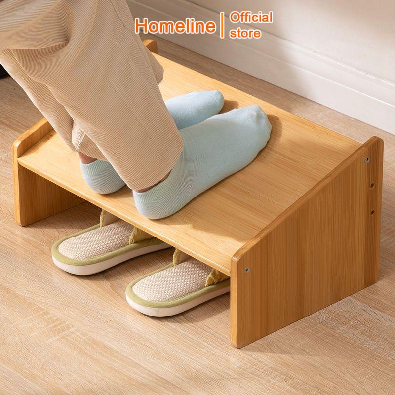 Ghế kê gác chân công thái học giá rẻ thương hiệu HOMELINE cho văn phòng, làm việc, học tập chống đau mỏi chân - D17