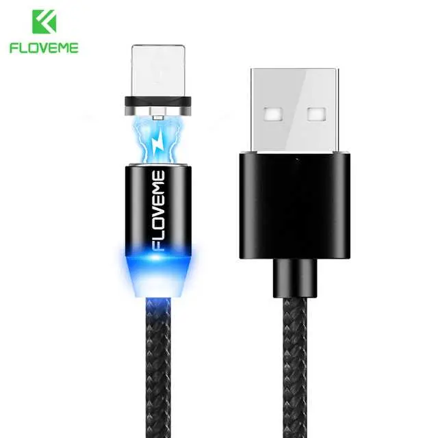 FLOVEME Kabel Charger USB Type C Fast Charging Magnetic 2A 1M - D4192 0