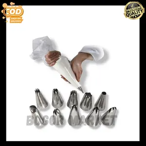 Cetakan Kue Semprit Spuite Mini Set Isi 10 Pcs + Pipping Bag 10 Pcs