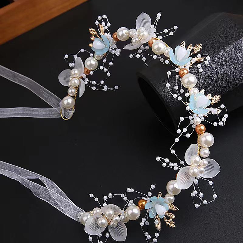 cài tóc Cô Dâu Bohemian, Phụ Kiện Đội Đầu Cô Dâu, Vòng Hoa, Vòng Hoa, Băng Đô, Bờm Tóc, dành cho bé gái mùa xuân, quà tặng trẻ em, [Lww] 3