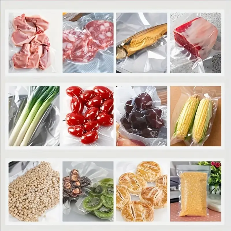 Vacuum Sealer Bag, 100pcs/set Clear Vacuum Storage Bag for Vacuum Sealing Machine, Food Storage Bag for Vacuum Sealer, Kitchen Accessories for Home Use 7