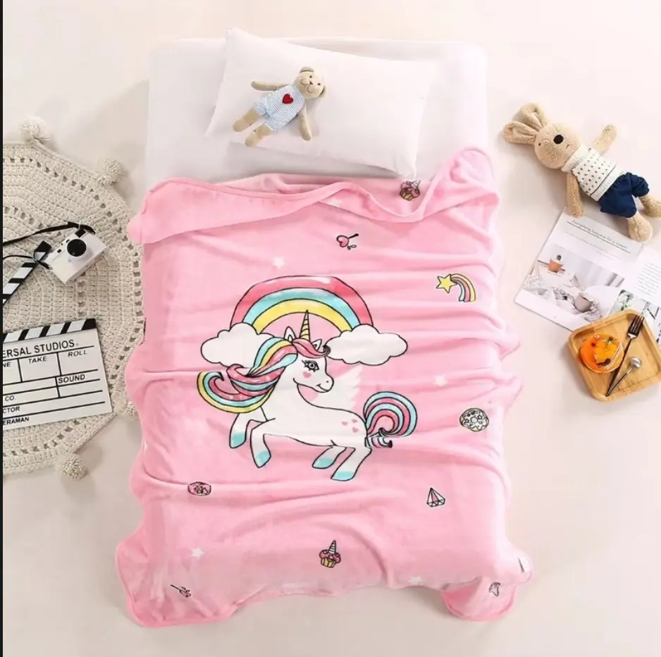 Kid's Cutie Premium Soft Blanket 100x140cm Comfortable Smooth Children's Cartoon Blanket