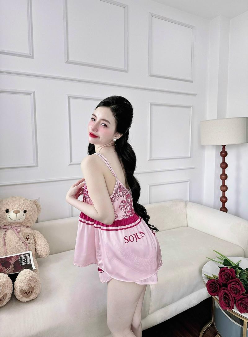 Product Introduction of Đồ Ngủ Sexy Bộ Latin 2 Dây Đô  Nút Ngọc Dưới 65Kg 43