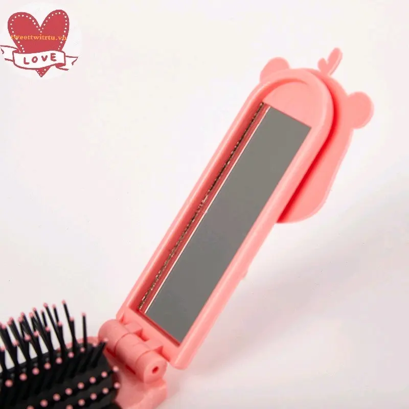 Lược chải tóc hình loopy, gương phía sau 6