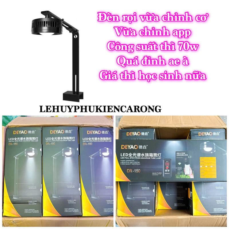 Đèn Rọi DEYAO Kèm Giá Treo Chỉnh Màu Và App Siêu Phẩm - Siêu Sáng - Siêu Đẹp Tất Cả Loại Cá Công Suất 40w 70w Giành Cho Bể Cá