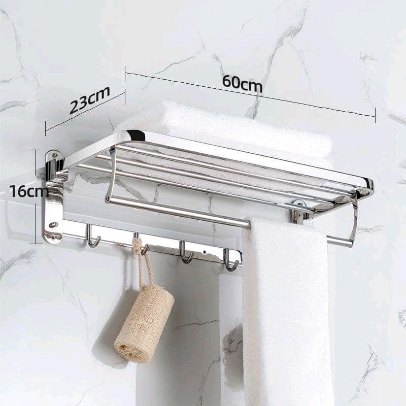  vắt khăn giàn nhà tắm inox 304 tích hợp 3 chế độ vắt khăn . kích thước rộng 60cm phù hợp với không gian nhà tắm 