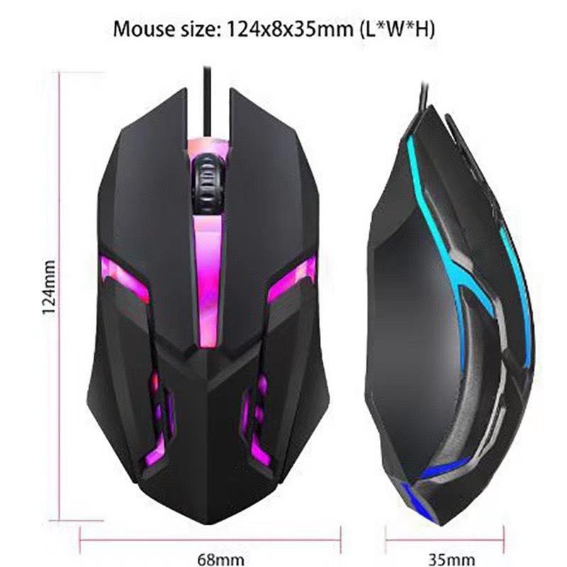 Chuột Gaming Có Dây G01 - Ergonomic Design, 1200DPI, LED Esport, Cổng USB 1