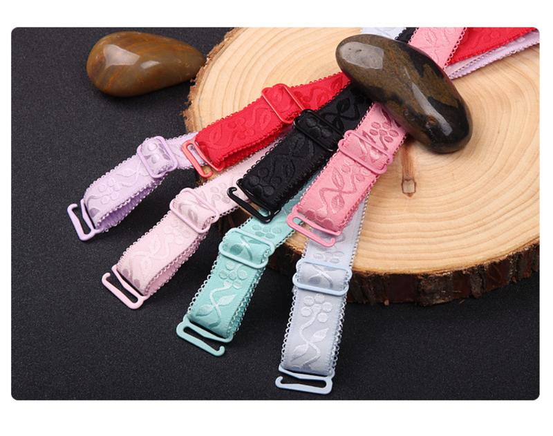 Product Introduction of Women Underwear Accessories Adjustable Bra Shoulder Strap Width 1.5-1.8cm Length 30-33cm Solid Color Slip Resistant Bra Straps Underwear Shoulder Strap 26