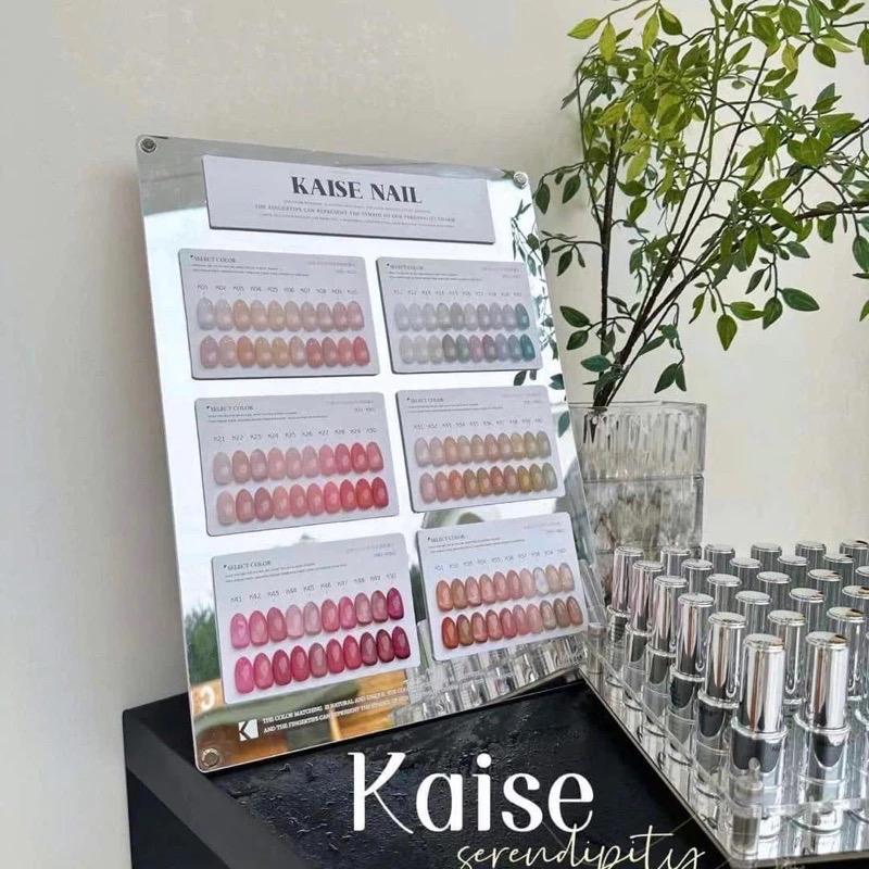 Sét Thạch Kaise 60 Màu Và Sét Thạch Đục 48 Màu Zhimo Cao cấp chính hãng , Tặng kèm bảng màu và kệ để chai sơn , dung tích chai sơn 15ml , Chất sơn đặc mượt , dùng Trong ngành Sơn móng tay chân nail làm đẹp Làm Nail