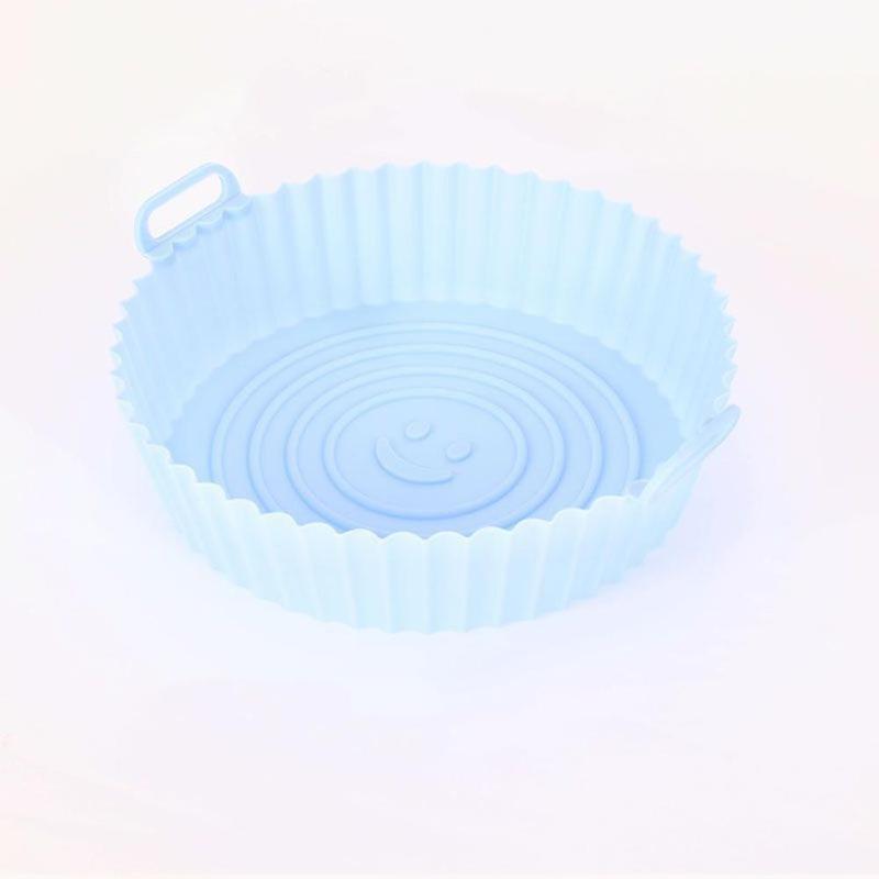 Silicone Air Fryer Liner, 1 Count Round Reusable Heat Resistant Air Fryer Basket, Household Air Fryer Liner for Home Kitchen 7