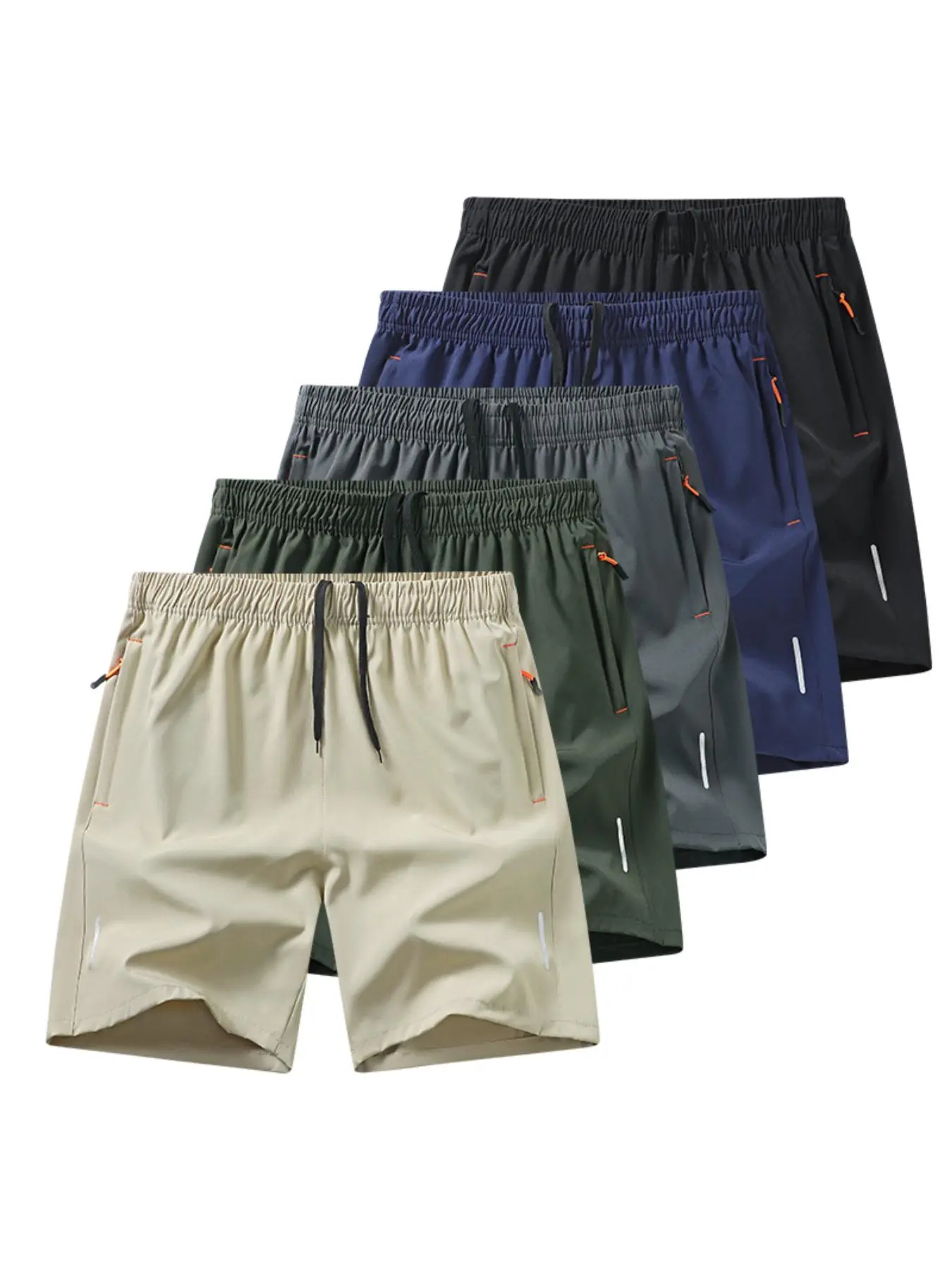 Men's Quick Drying Breathable Shorts, Regular Fit Casual Comfy Pocket Shorts for Summer, Men's Athletic Bottoms for Daily Wear, Shorts for Men