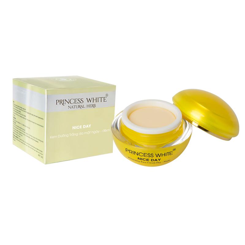  Kem Dưỡng  Da Mặt Nice Day Ngày Và Đêm Princess white 22g 
