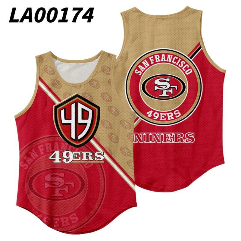 Product Introduction of [Mesh Cloth] New 3D Printed NFL Team Uniform Men's Waistcoat Rugby Vest 28