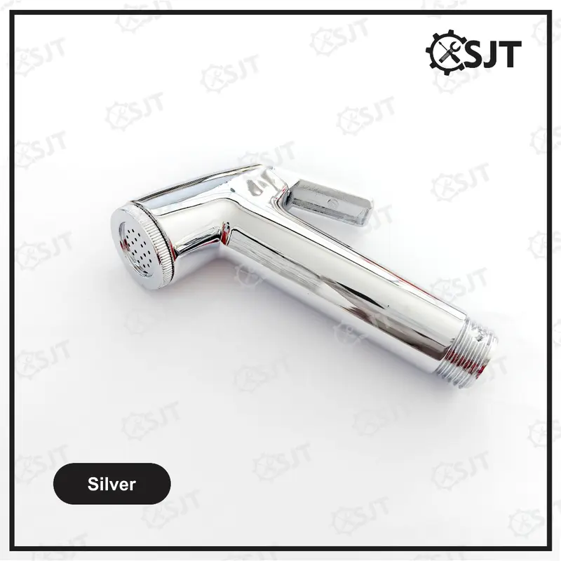 SJT - Kepala Jet Shower Spray Closet Washer Honxi Putih & Silver 2