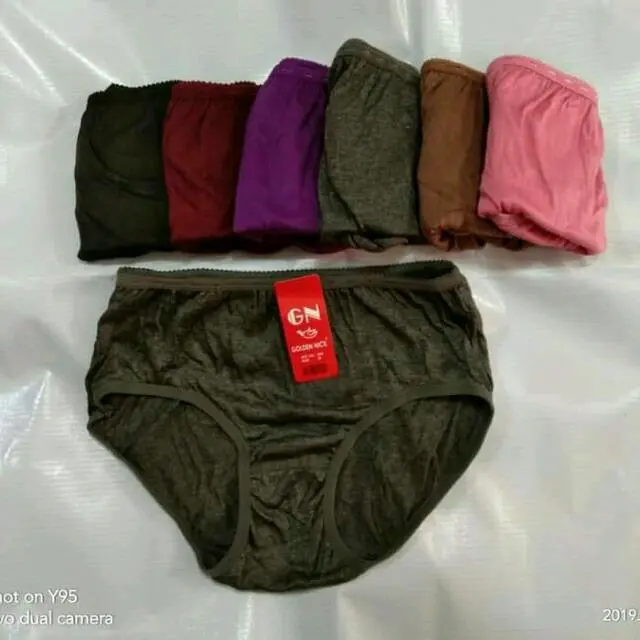 (6pcs)CELANA DALAM WANITA GOLDEN NICK.ART939.MAXI
