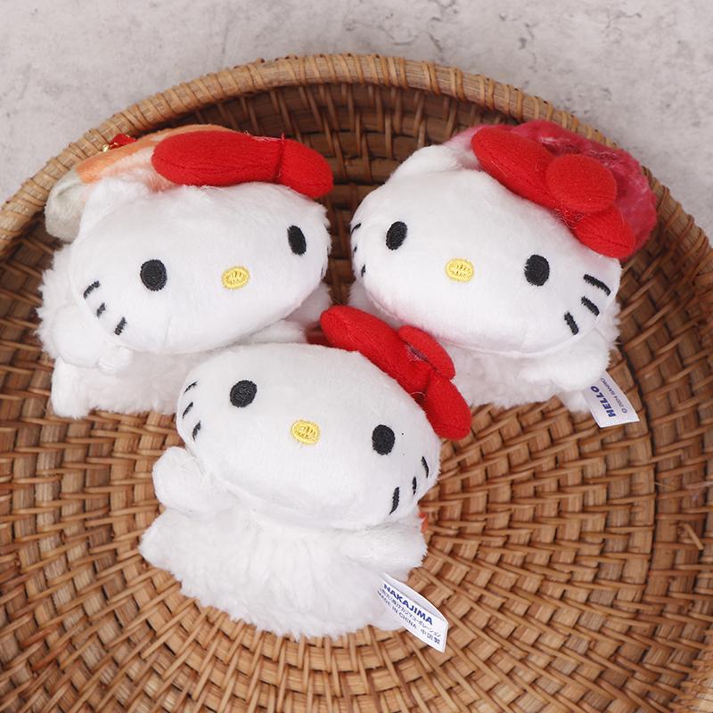 Product Introduction of Japanese Sanrio Sushi Hello Kitty Kawaii Pendant Keychain Bag Decorative Doll Ornaments Figure Children'S Toys Birthday Gift 16