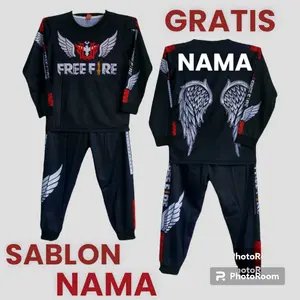 SETELAN BAJU PANJANG ANAK-ANAK / SETELAN BAJU GAMING LENGAN PANJANG / SETELAN BAJU BNL / SETELAN BAJU MOBILE LEGEND Poliester Lengan panjang Bisa Dicuci Dengan Mesin Fashion