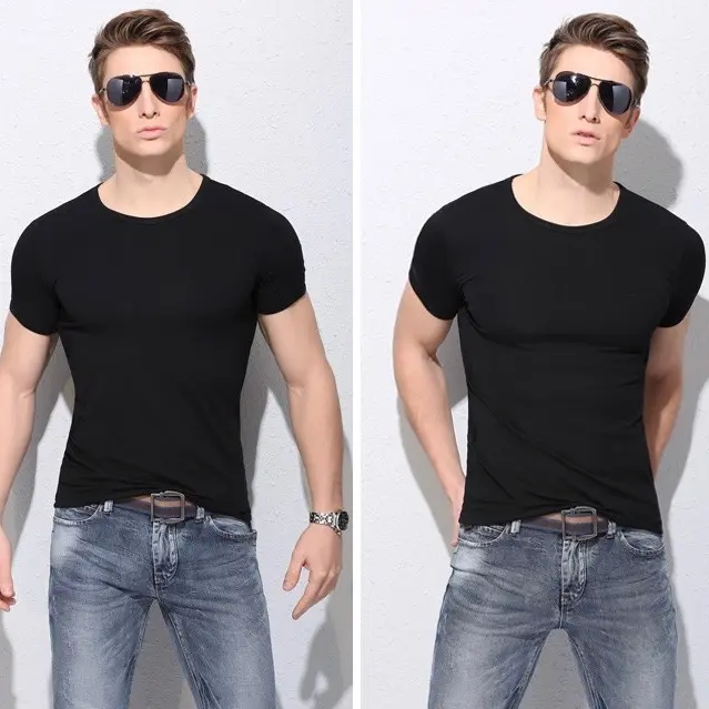 Áo Thun Nam Ngắn Tay Body Slimfit Co Dãn - AT01 Cổ Tròn Menswear 4