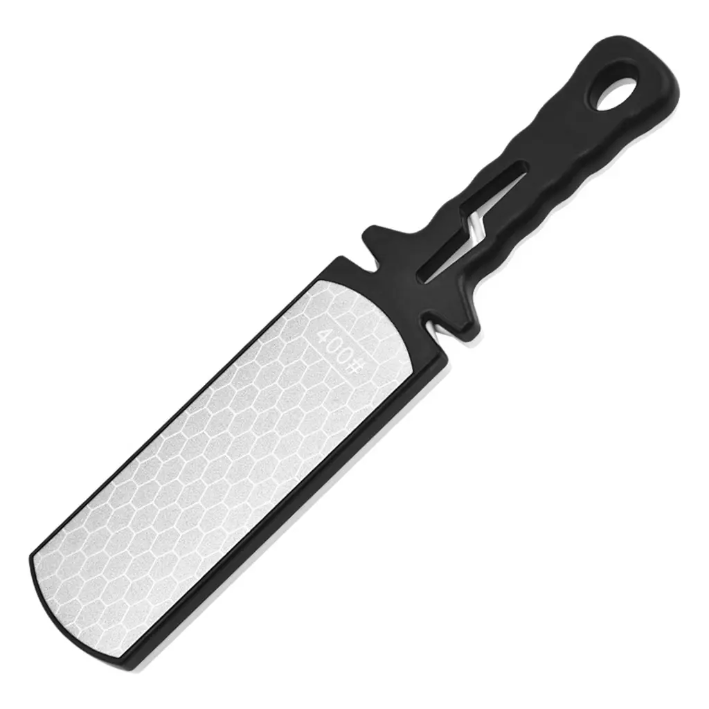 5 In1 Double-Sided Diamond Sharpening Stone with NonSlip Handle Kitchen Sharpener Professional Sharpening Tool