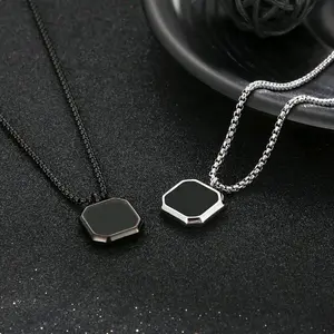 KALUNG TITANIUM MODE LIONTIN ELEGAN PRIA DAN WANITA ANTI KARAT ANTI LUNTUR