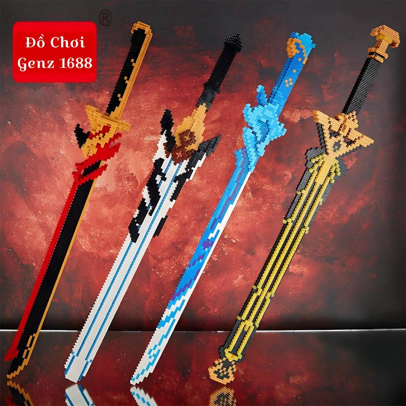 Đồ Chơi Lắp Ghép Trang Bị Game Genshin Impact , Mô Hình Vũ Khí Ninja Anime - Bộ Xếp Hình Lắp Ráp giúp tăng sự Sáng Tạo, Giai Trí, Xả Stress - Decor Phòng - Làm Quà Tặng Ý Nghĩa - Đồ Chơi Trẻ Em và Người Lớn - kích thước 68cm Bộ Lắp Ráp Tháo Lắp Toy