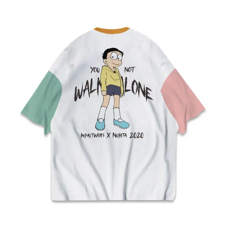IMPACTWEARHOSE |  Tshirt Oversize | Kombinasi Tricolour | Cotoon 24s Tebal | Tri Nobita