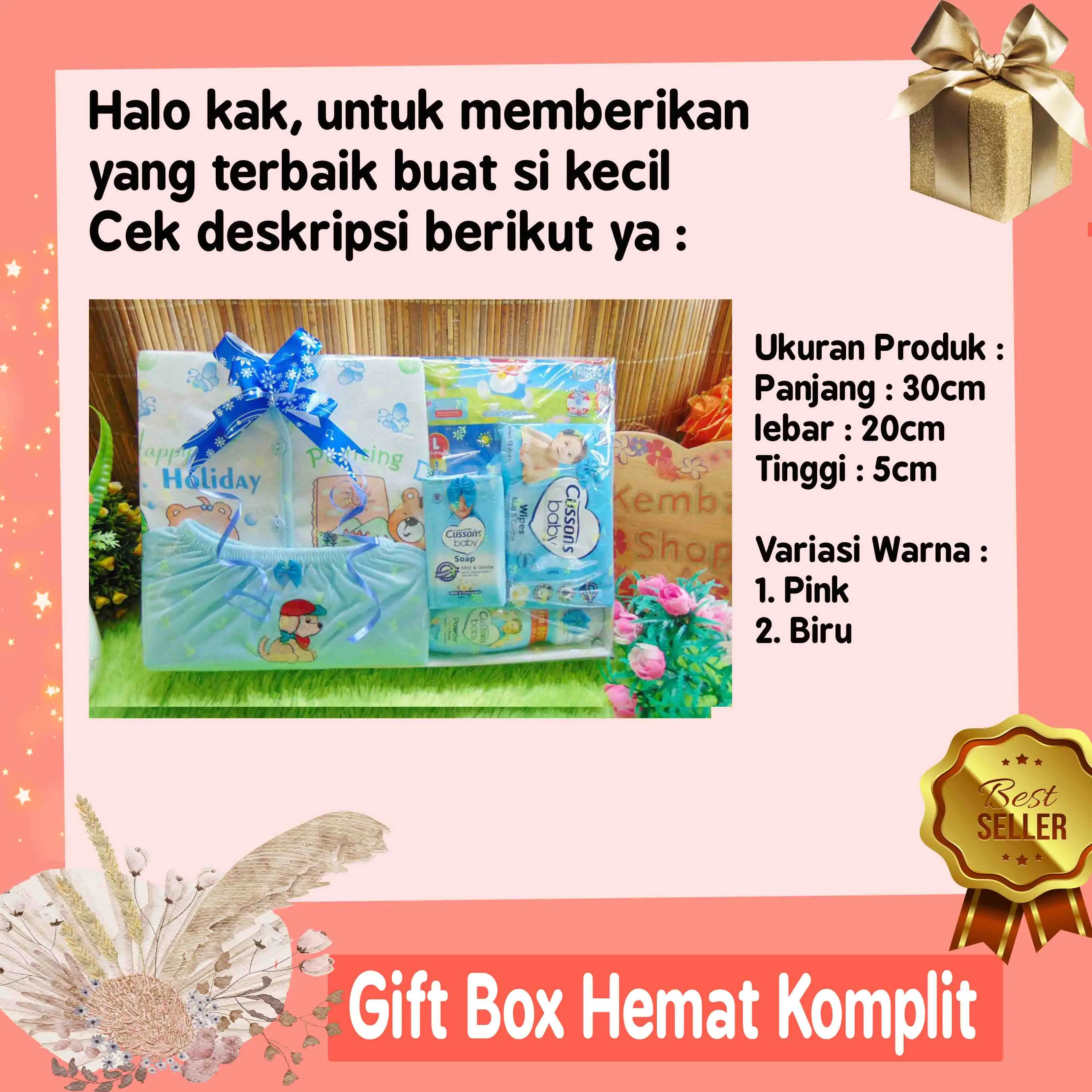 Hampers Baby Gift Kado Lahiran Bayi Newborn Hemat Komplit FREE KARTU UCAPAN