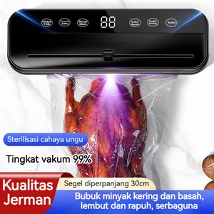 COD 2026 Baru Vacuum Sealer Makanan Basah dan Kering Penyegel Otomatis untuk Frozen Food Mesin Vacuum Sealer Plastik Food Saver Vacuum Packing Makanan Agar Fresh Awet untuk Daging Ikan Sayuran