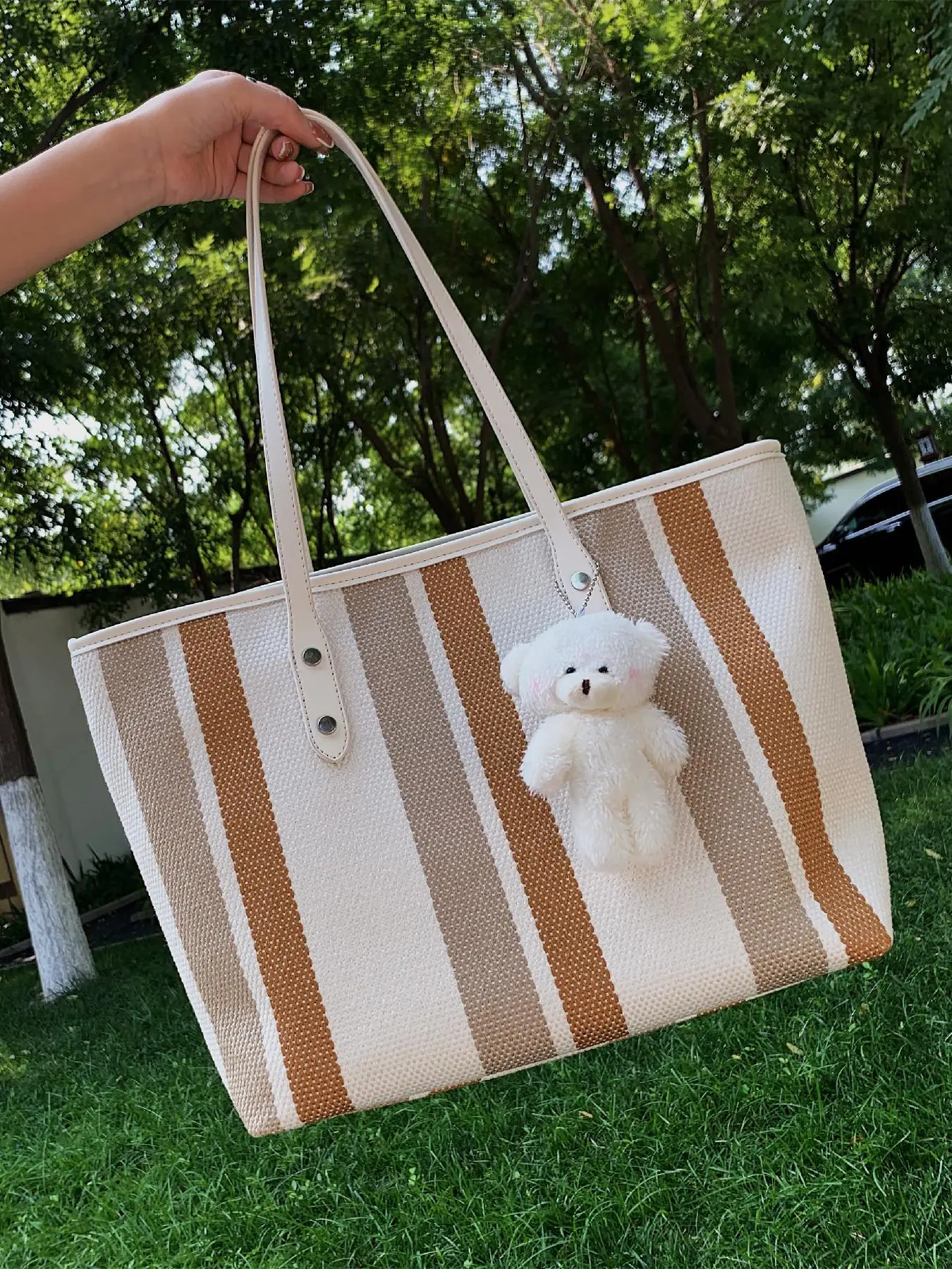 Women's Fashionable Tote Bag, Large Capacity Shoulder Bag for Daily Used, Casual Trendy Versatile High-quality Daily Commuting Bag, Girl Fashionable Shopping Bag