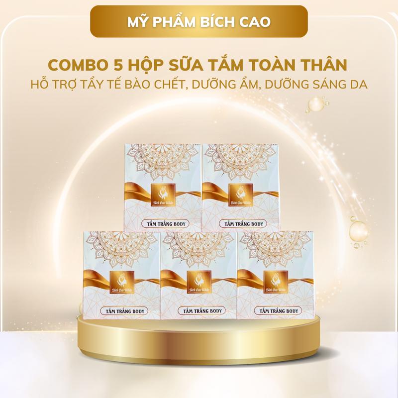 Sĩ 5 Kem Tắm Trắng Toàn Thân Bích Cao White Giúp Hỗ Trợ Tẩy Tế Bào Chết, Dưỡng Ẩm, Dưỡng Sáng da
